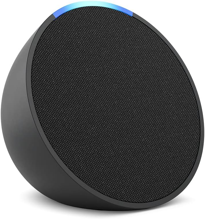Echo Pop (Geração mais recente) | Smart speaker compacto com som envolvente e Alexa | Cor Preta