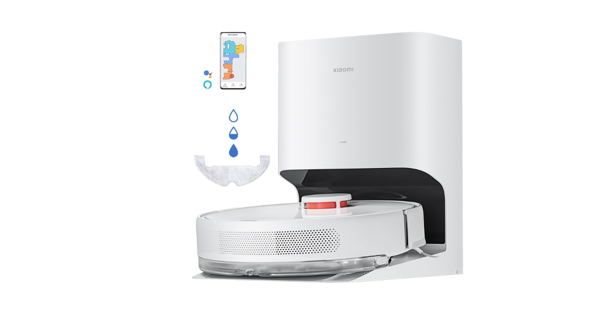 XIAOMI Robot Vacuum X10 - Robot aspirador e limpa-chão com sistema inteligente de navegação a laser 